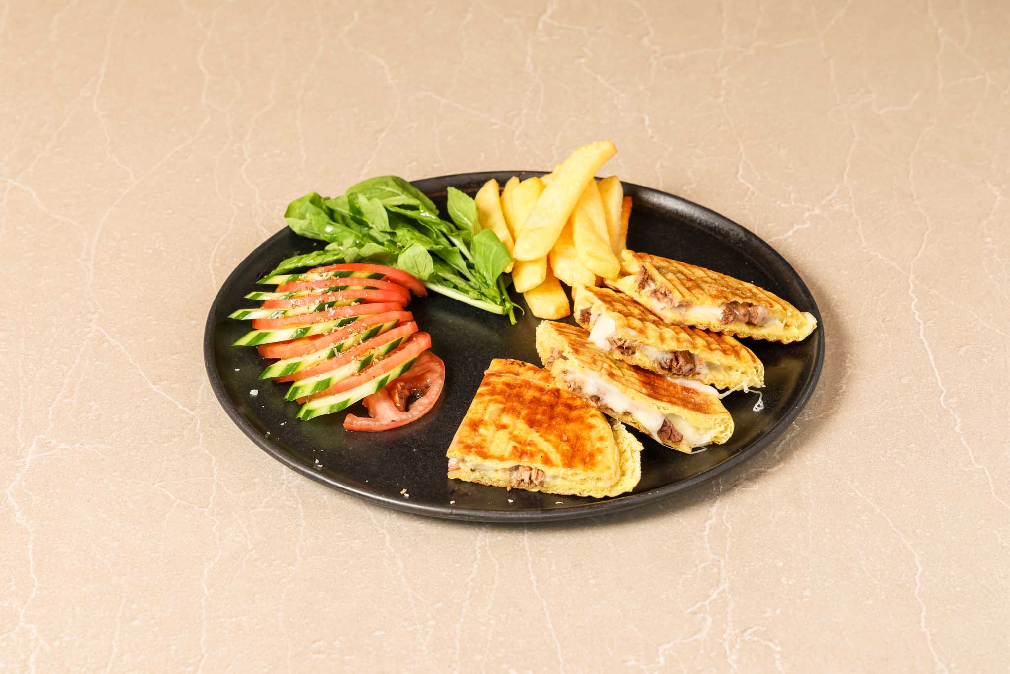 Kavurmalı Bazlama Tost